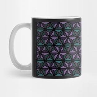 Custom Spaceship Geometric Pattern Mug